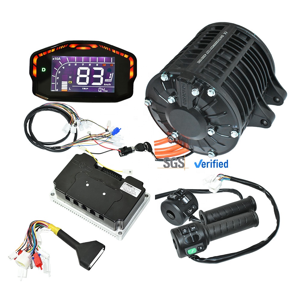 Mid Drive Motor Kit 72V 3000W - Kit Motor Listrik Fardriver 72680 dengan